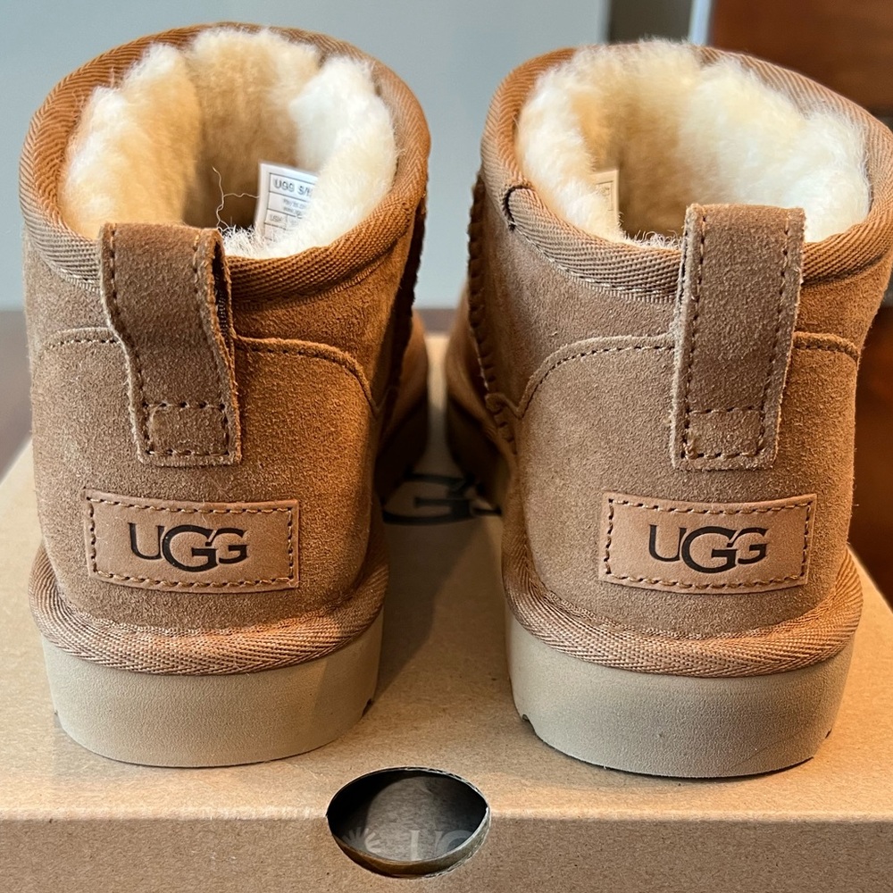 Ugg Ultra Mini Boot Size 7 Chestnut - Picture 8 of 9